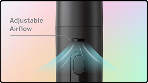 Les arrivées d'air réglables du pod Fluffi